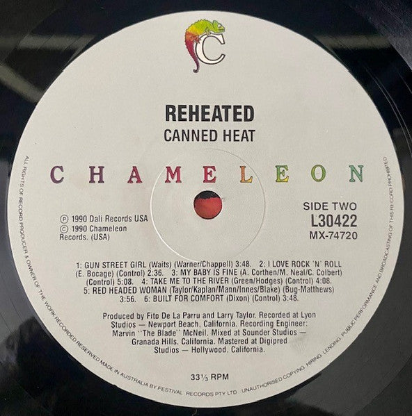 Canned Heat – Reheated LP vinyl record, image 3 of 4
