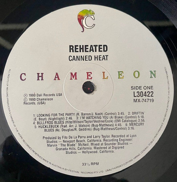 Canned Heat – Reheated LP vinyl record, image 4 of 4