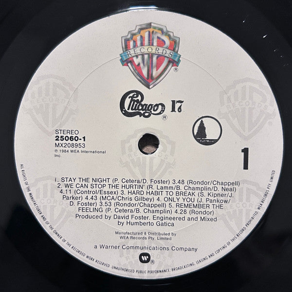 Chicago – Chicago 17 LP vinyl record, image 3 of 7