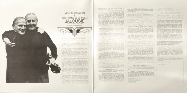 Yehudi Menuhin, Stéphane Grappelli, Alan Clare Trio – Jalousie LP vinyl record, image 2 of 5