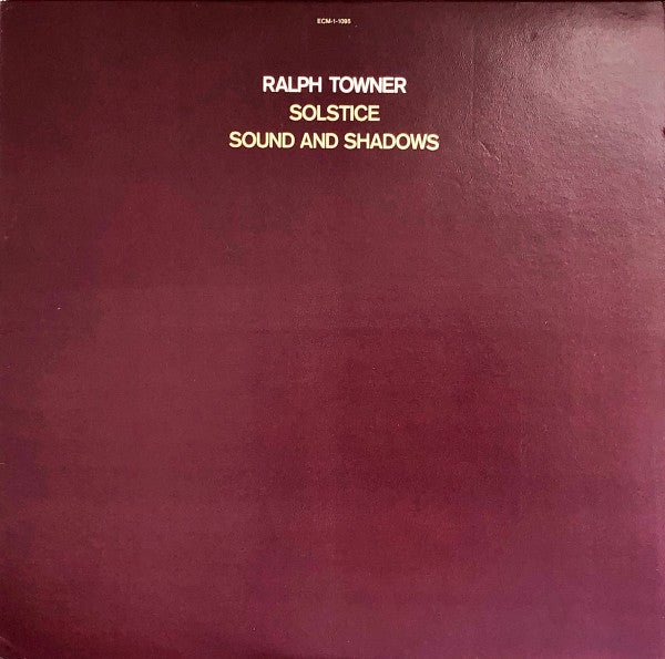 Ralph Towner – Solstice / Sound And Shadows LP vinyl record, image 1 of 4