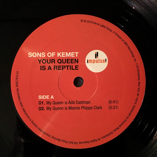 Sons Of Kemet – Your Queen Is A Reptile (2xLP) LP vinyl record, image 5 of 9
