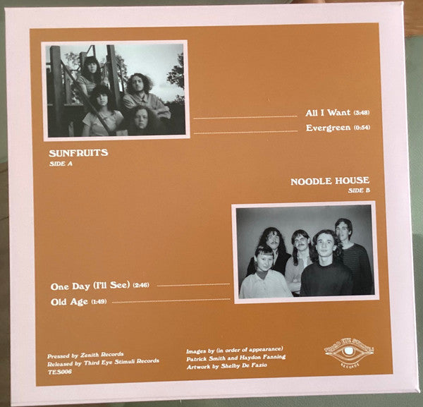 Sunfruits, Noodle House – Friendly Split Single 7" vinyl record, image 2 of 4
