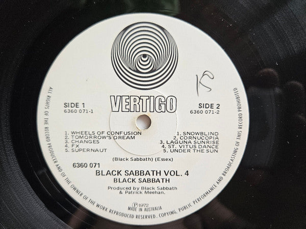 Black Sabbath – Black Sabbath Vol 4 LP vinyl record, image 5 of 5