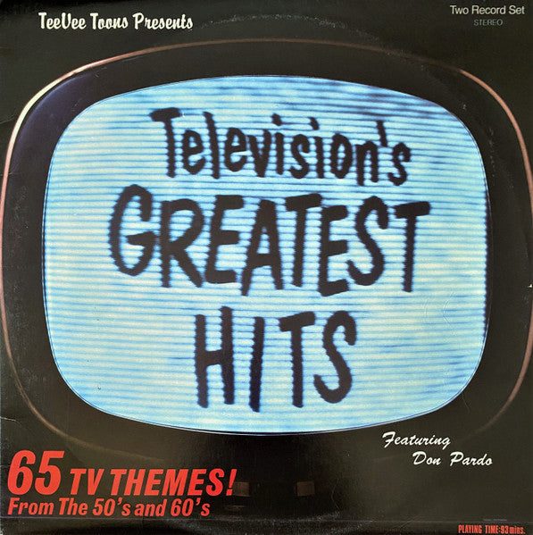 Various – Television's Greatest Hits (65 TV Themes! From The 50's And The 60's) (2xLP) LP vinyl record, image 1 of 10