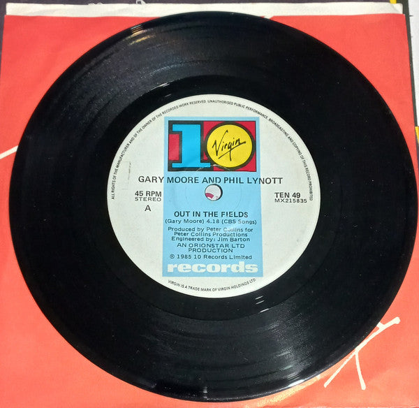 Gary Moore, Phil Lynott – Out In The Fields 7" vinyl record