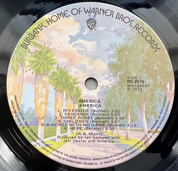 America – America LP vinyl record, image 3 of 4