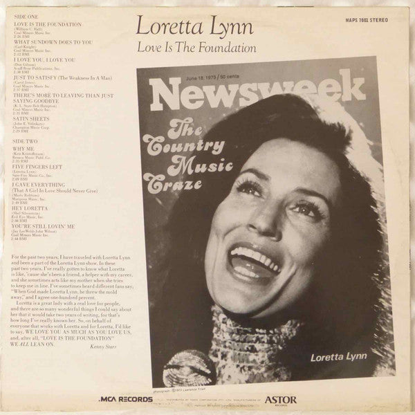Loretta Lynn – Love Is The Foundation LP vinyl record, image 2 of 4