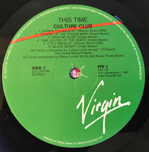Culture Club – Twelve Worldwide Hits / This Time / The First Four Years LP vinyl record, image 3 of 4