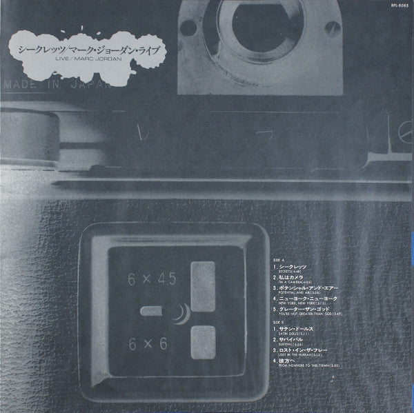 Marc Jordan – Live LP vinyl record, image 6 of 8
