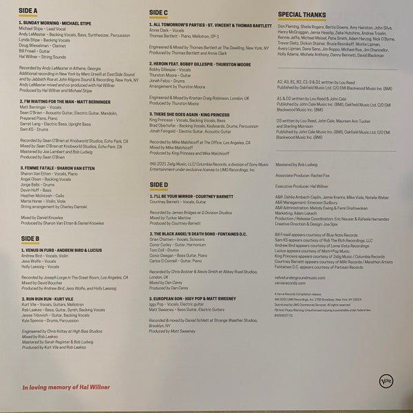 Various – I'll Be Your Mirror - A Tribute To The Velvet Underground & Nico (2xLP) LP vinyl record, image 10 of 10