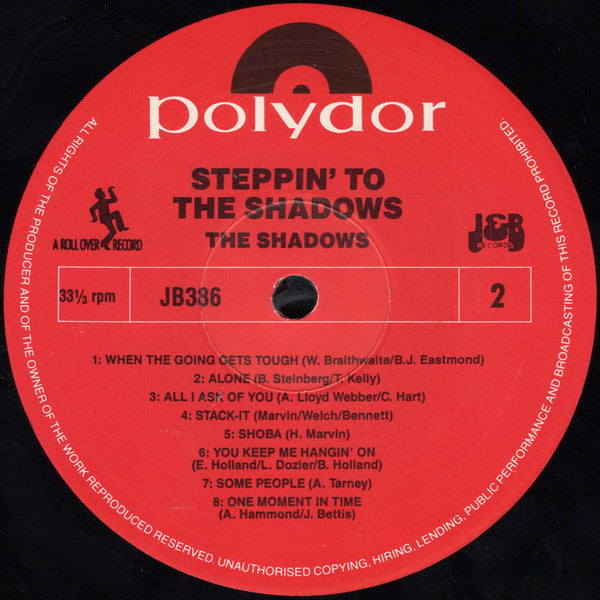 The Shadows – Steppin' To The Shadows LP vinyl record, image 4 of 4