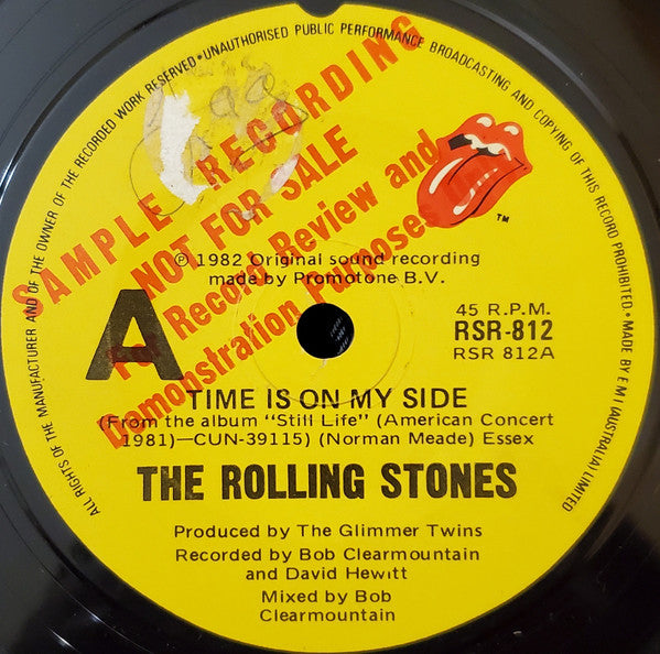 The Rolling Stones – Time Is On My Side (Live) 7" vinyl record, image 1 of 3