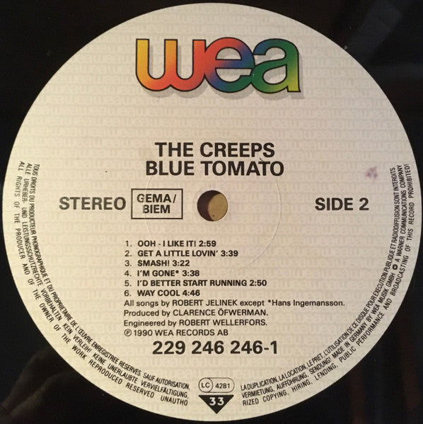 The Creeps – Blue Tomato LP vinyl record, image 4 of 6
