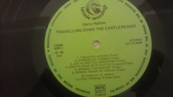 Gerry Hallom – Travellin' Down The Castlereagh LP vinyl record, image 3 of 4