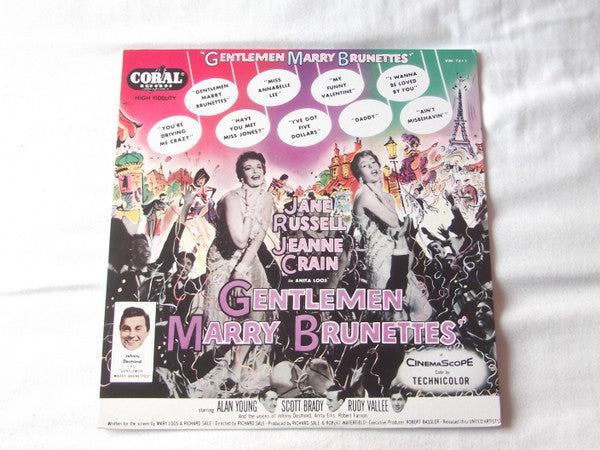Jane Russell, Jeanne Crain – Gentlemen Marry Brunettes LP vinyl record, image 1 of 5