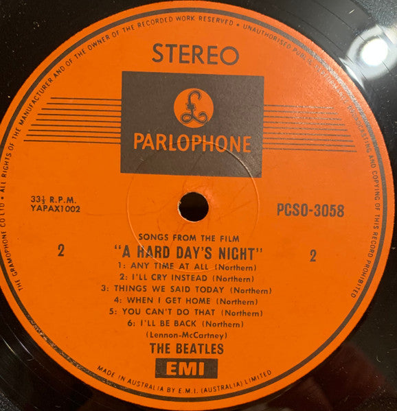 The Beatles – A Hard Day's Night LP vinyl record, image 4 of 4