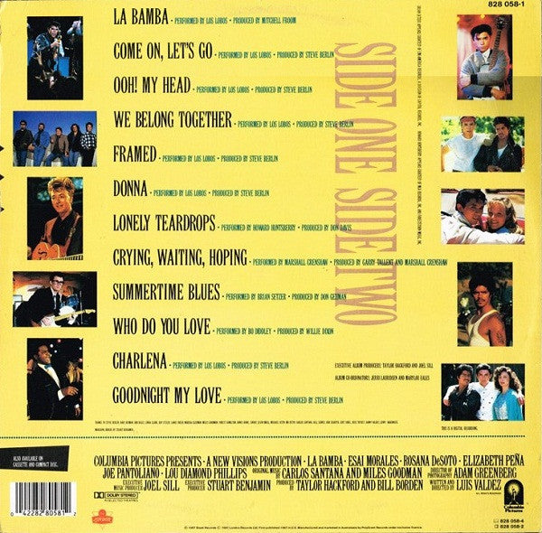 Various – La Bamba - Original Motion Picture Soundtrack LP vinyl record, image 2 of 4