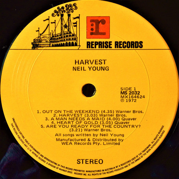 Neil Young – Harvest LP vinyl record, image 4 of 8