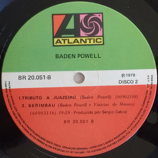 Baden Powell – O Grande Show Gravado Ao Vivo (2xLP) LP vinyl record, image 7 of 7