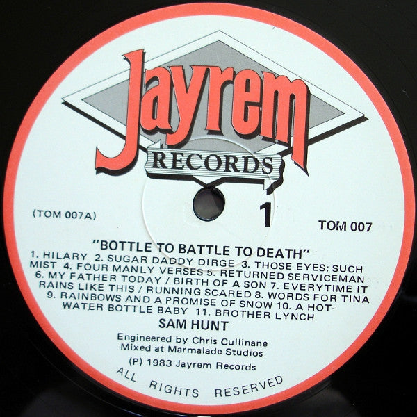 Sam Hunt – Bottle To Battle To Death LP vinyl record, image 3 of 6