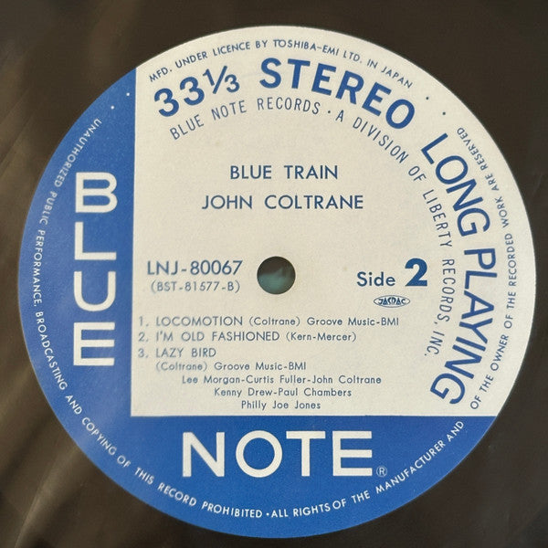 John Coltrane – Blue Train LP vinyl record, image 4 of 4