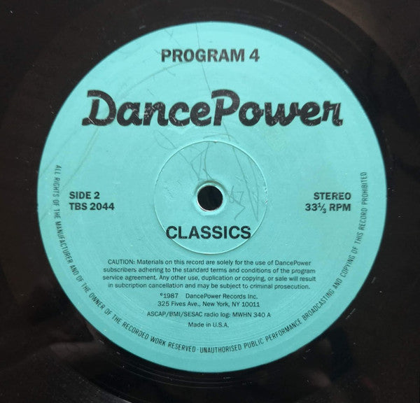 Various – Dance Power - Program 4 12" vinyl record, image 2 of 3