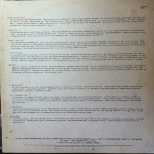 The Cars – Shake It Up LP vinyl record, image 3 of 5