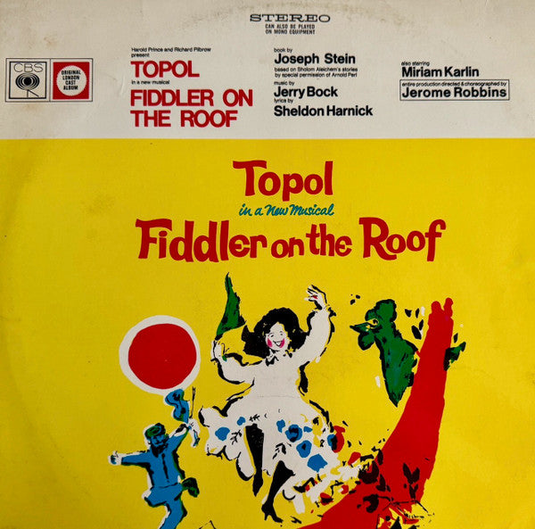 Topol, "Fiddler On The Roof" Original London Cast – Fiddler On The Roof