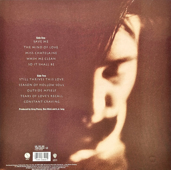 k.d. lang – Ingénue LP vinyl record, image 2 of 6