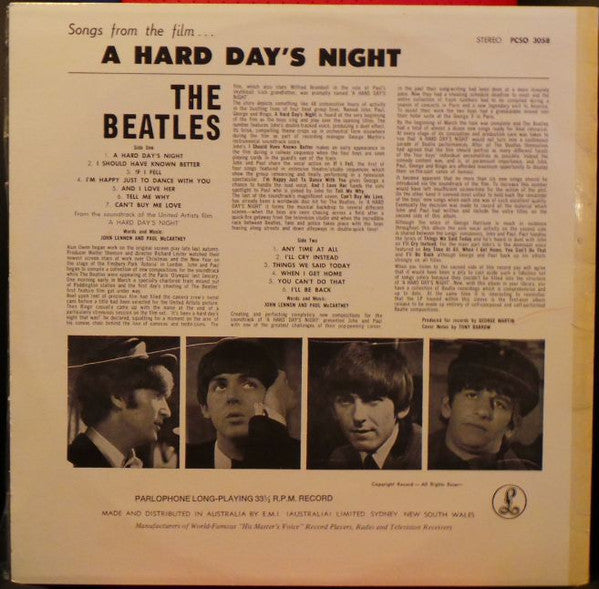 The Beatles – A Hard Day's Night LP vinyl record, image 2 of 4