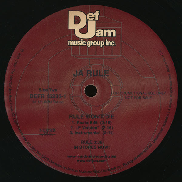 Ja Rule – I Cry 12" vinyl record, image 3 of 5
