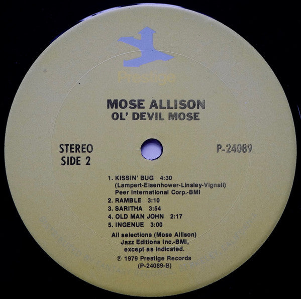 Mose Allison – Ol' Devil Mose (2xLP) LP vinyl record, image 6 of 8