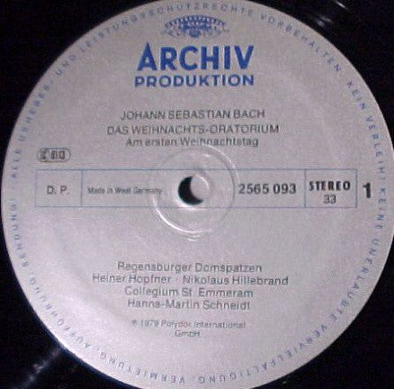 Johann Sebastian Bach, Regensburger Domspatzen, Hanns-Martin Schneidt – Weihnachtsoratorium - Christmas Oratorio (3xLP) LP vinyl record, image 3 of 3