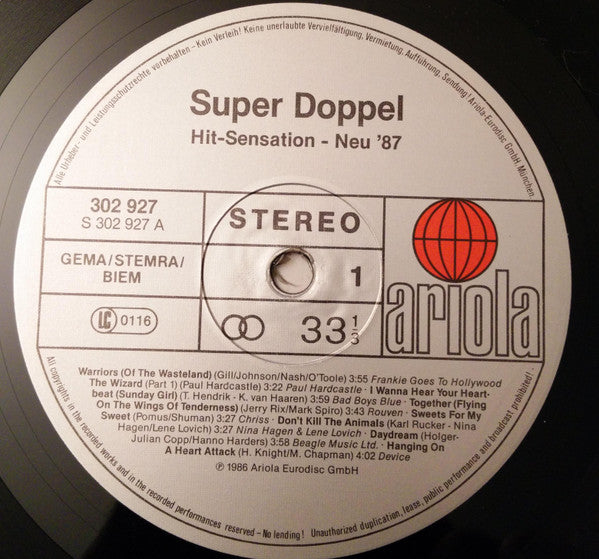 Various – Super Doppel Hit-Sensation '87 (2xLP) LP vinyl record, image 5 of 8