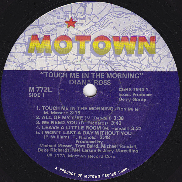 Diana Ross – Touch Me In The Morning LP vinyl record, image 3 of 4