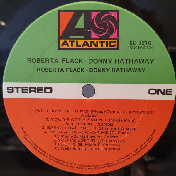 Roberta Flack, Donny Hathaway – Roberta Flack & Donny Hathaway LP vinyl record, image 3 of 4