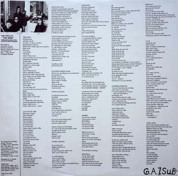 Tim Presley – The Wink LP vinyl record, image 6 of 7