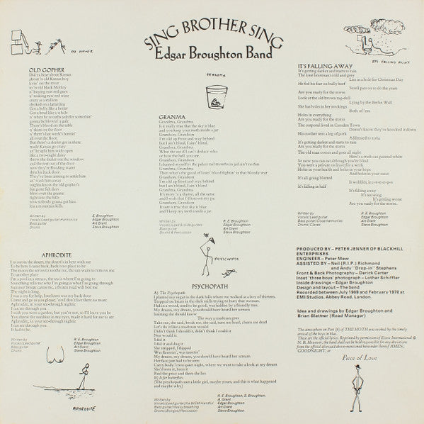 The Edgar Broughton Band – Sing Brother Sing LP vinyl record, image 8 of 8