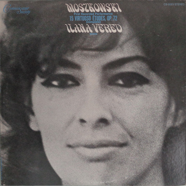 Moritz Moszkowski, Ilana Vered – 15 Virtuoso Études, Op. 72 LP vinyl record, image 1 of 4