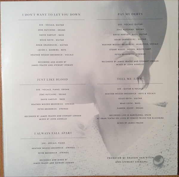 Sharon Van Etten – I Don't Want To Let You Down EP 12" vinyl record, image 5 of 6