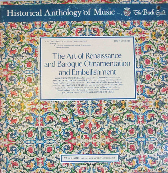 Various – The Art Of Renaissance And Baroque Ornamentation And Embellishment (2xLP) LP vinyl record, image 1 of 8