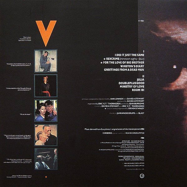 Eurythmics – 1984 (For The Love Of Big Brother) LP vinyl record, image 2 of 6