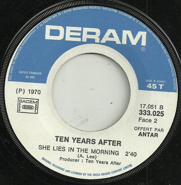 Ten Years After – I'm Coming On / She Lies In The Morning 7" vinyl record, image 4 of 4