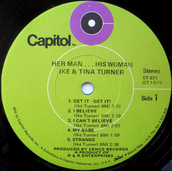 Ike & Tina Turner – Her Man... His Woman LP vinyl record, image 3 of 4