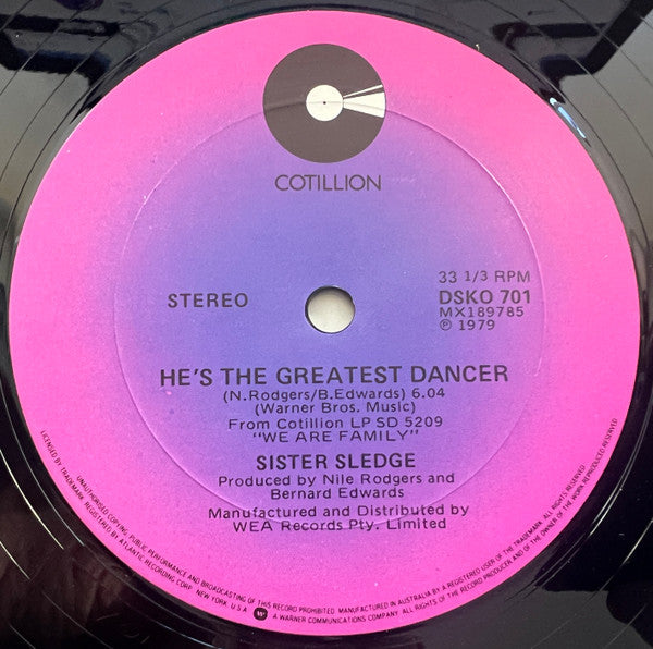 Sister Sledge – He's The Greatest Dancer / Somebody Loves Me