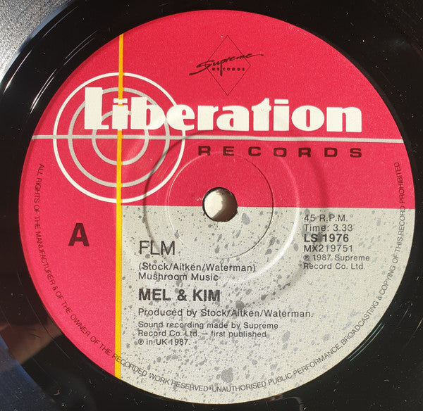Mel & Kim – F. L. M. 7" vinyl record, image 3 of 4