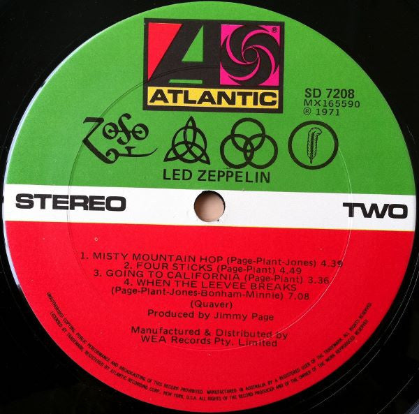 Led Zeppelin – Untitled LP vinyl record, image 3 of 9
