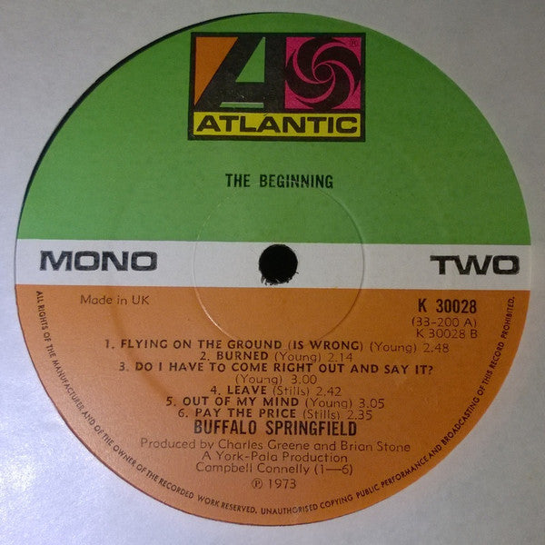 Buffalo Springfield – The Beginning LP vinyl record, image 4 of 4