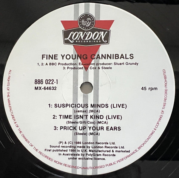 Fine Young Cannibals – Suspicious Minds 12" vinyl record, image 4 of 4